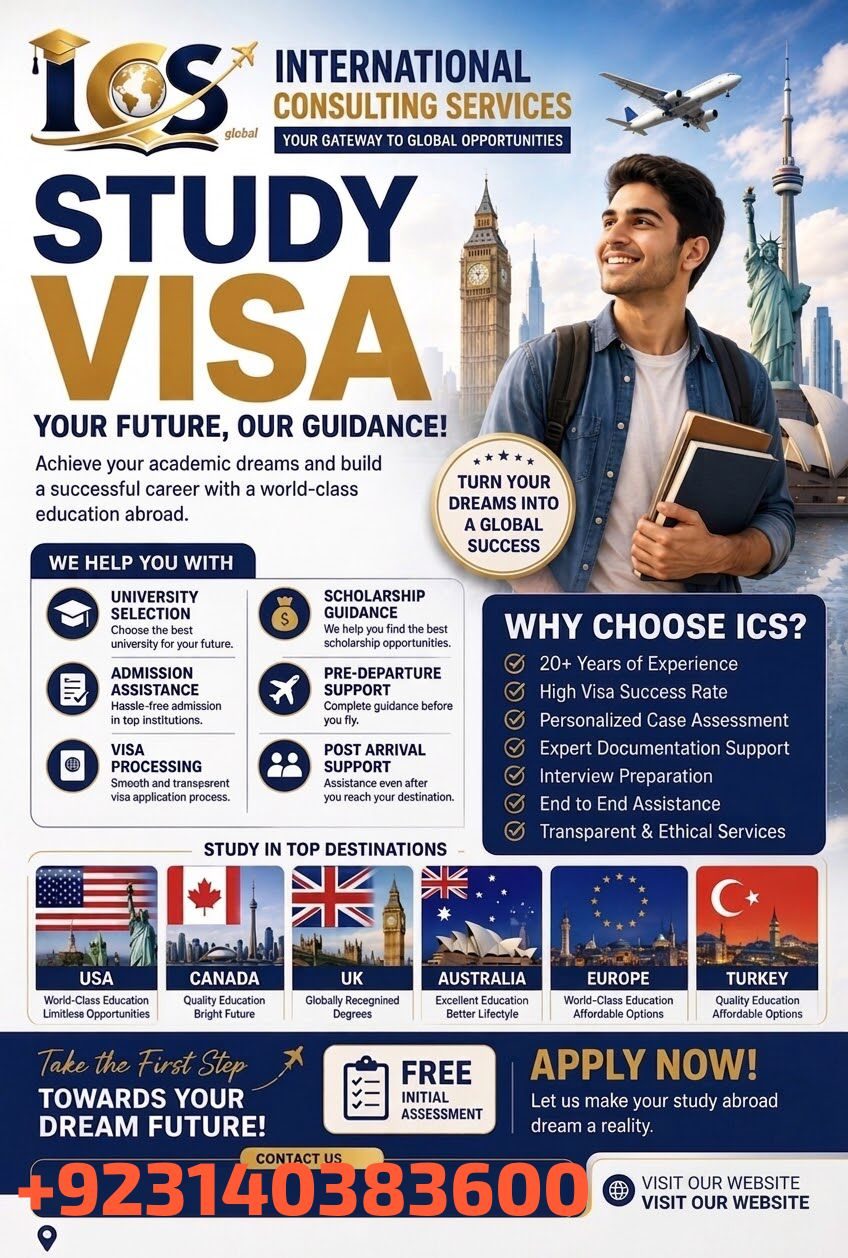 EDUCATIONAL CONSULTANCY WITH INTERNATIONAL CONSULTING SERVICES  